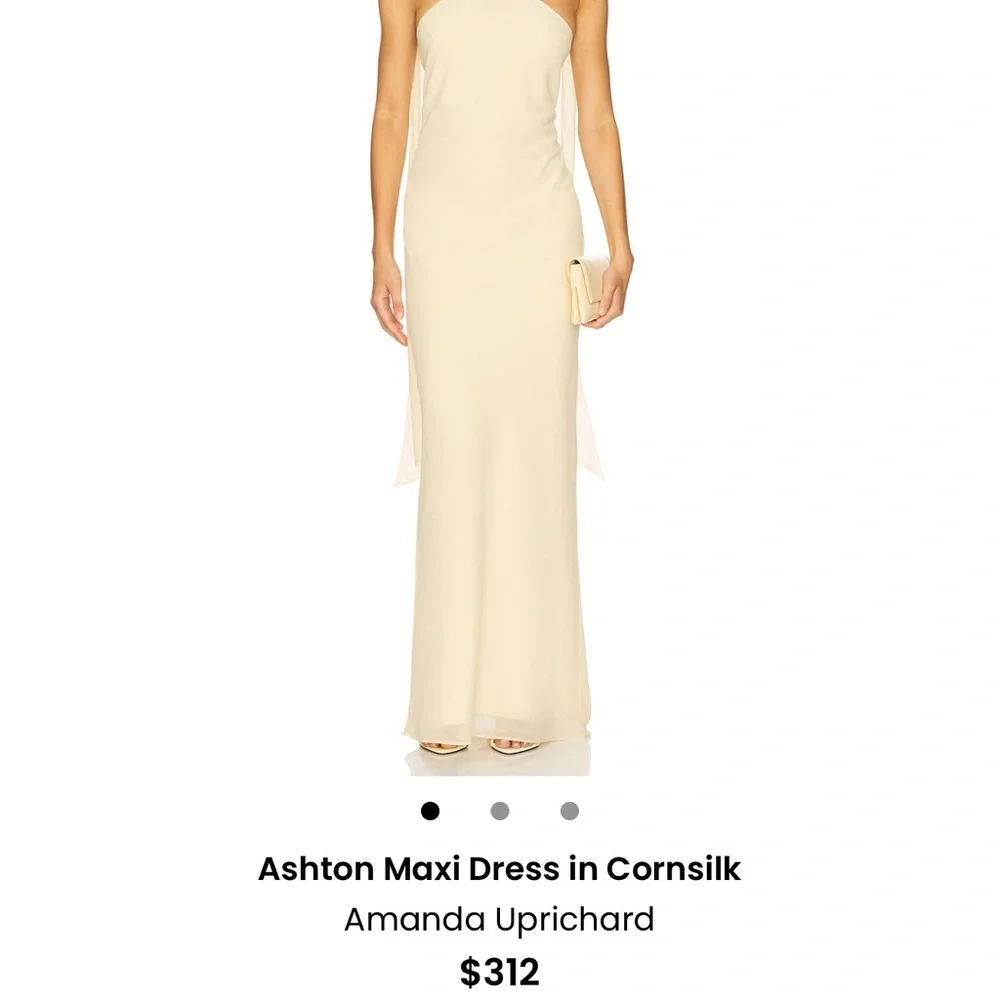 Elegant Butter Yellow Dress - Picture 2 of 5